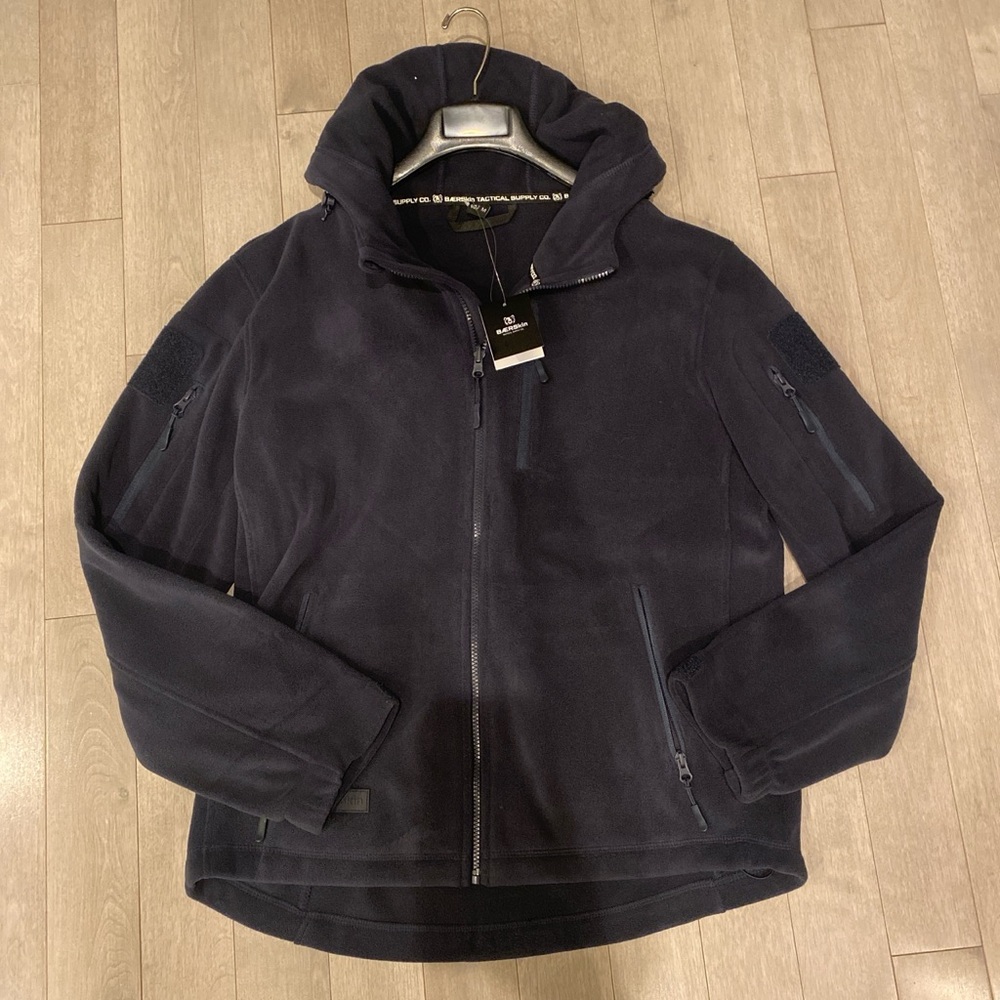 BÆRSkin Black Hooded Zip-Up Jacket